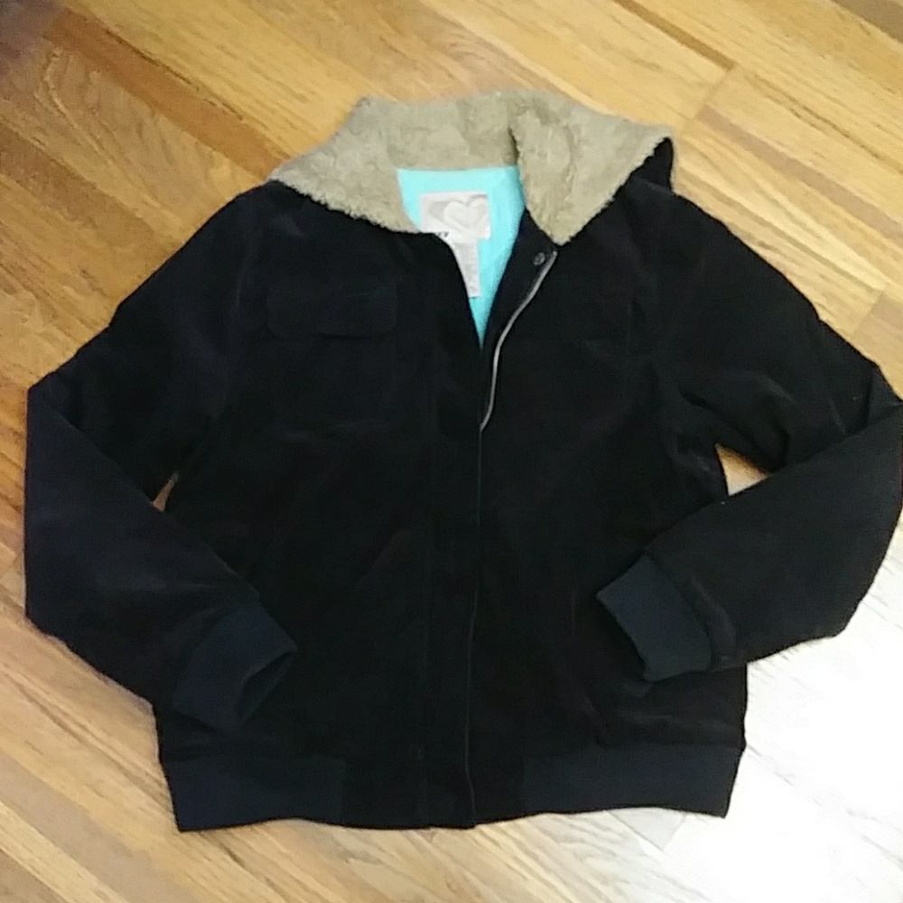 Roxy black corduroy coat